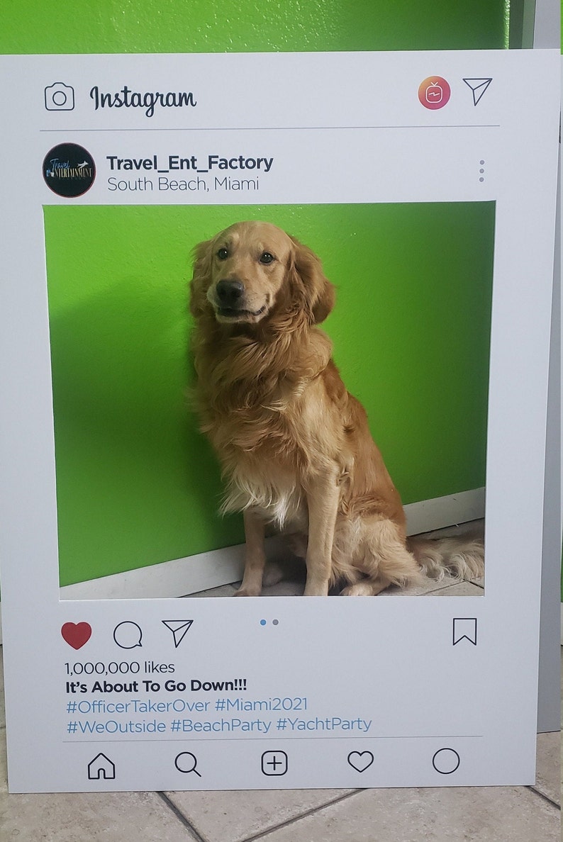 Custom Instagram Frame Social Media Prop Photo Booth | Etsy