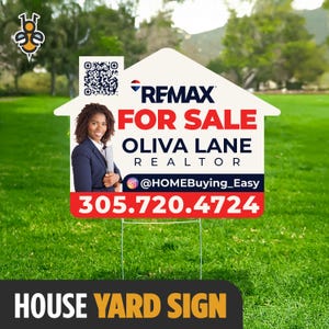 Custom Realtor Yard Sign | For Sale, Sold, or Broker Photo Prop
