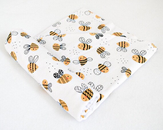 bee swaddle blanket