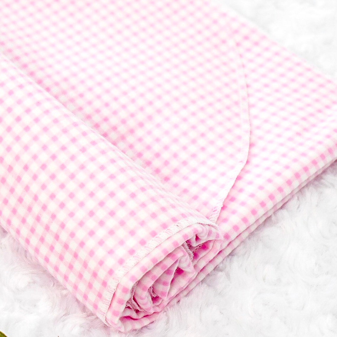 Pastel Gingham Swaddle Blanket Baby Receiving Blanket Baby Etsy