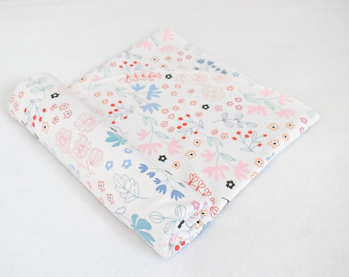 Swaddle Blanket Hazel Watercolor Floral Soft Cotton Flannel Baby ...