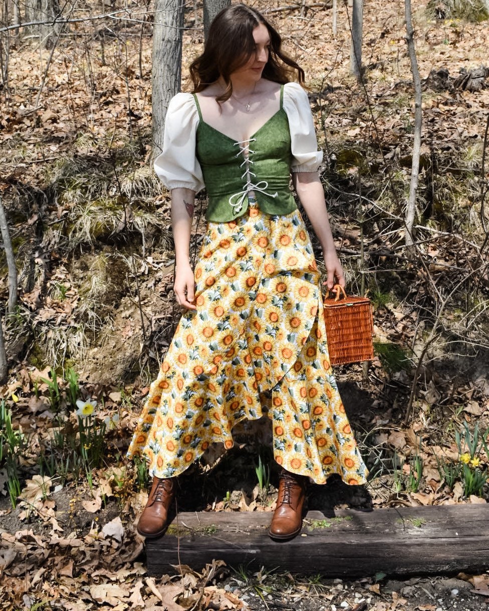 sunflower maxi skirt