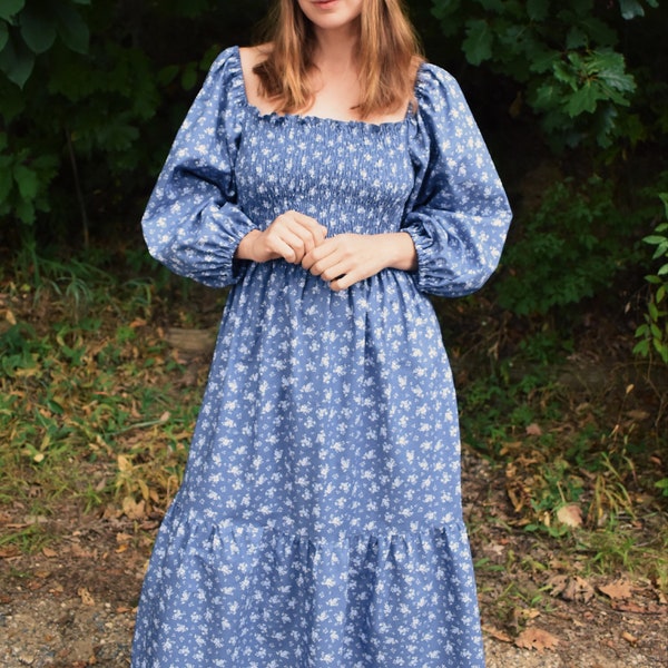 Life On The Prairie Floral Smocked Set
