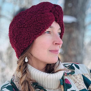 Sherpa Twisted Turban Headband: Cozy Winter Ear Warmer