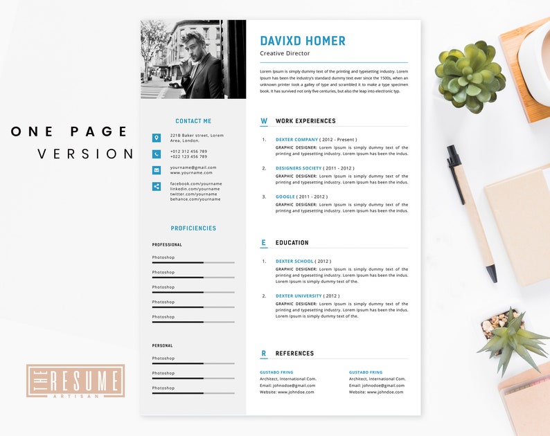 Resume Template / CV Template Cover Letter / Instant Resume Download Resume Template / CV Template Cover Letter / Instant Resume Download