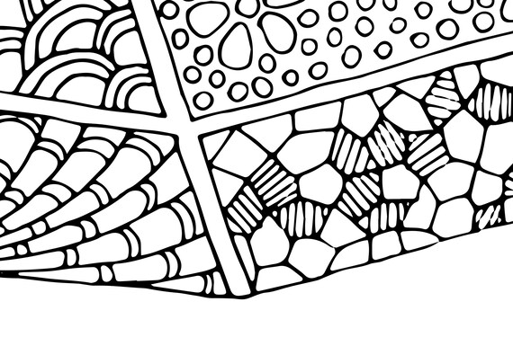 Download Harry Potter Zentangle Printable Coloring Page Svg Pdf Png Etsy