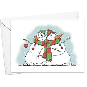 Carte Pour Les Fêtes Lean On Me Snow Folk
