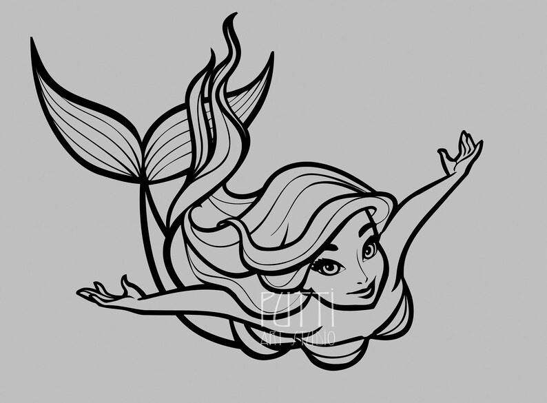 Free Free 233 Little Mermaid Svg Free Download SVG PNG EPS DXF File