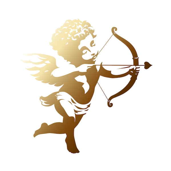 clipart ange.  Cupidon prenant l’objectif de l’arc, SVG, Ai, jpg, png et fichiers EPS (vectoriel)