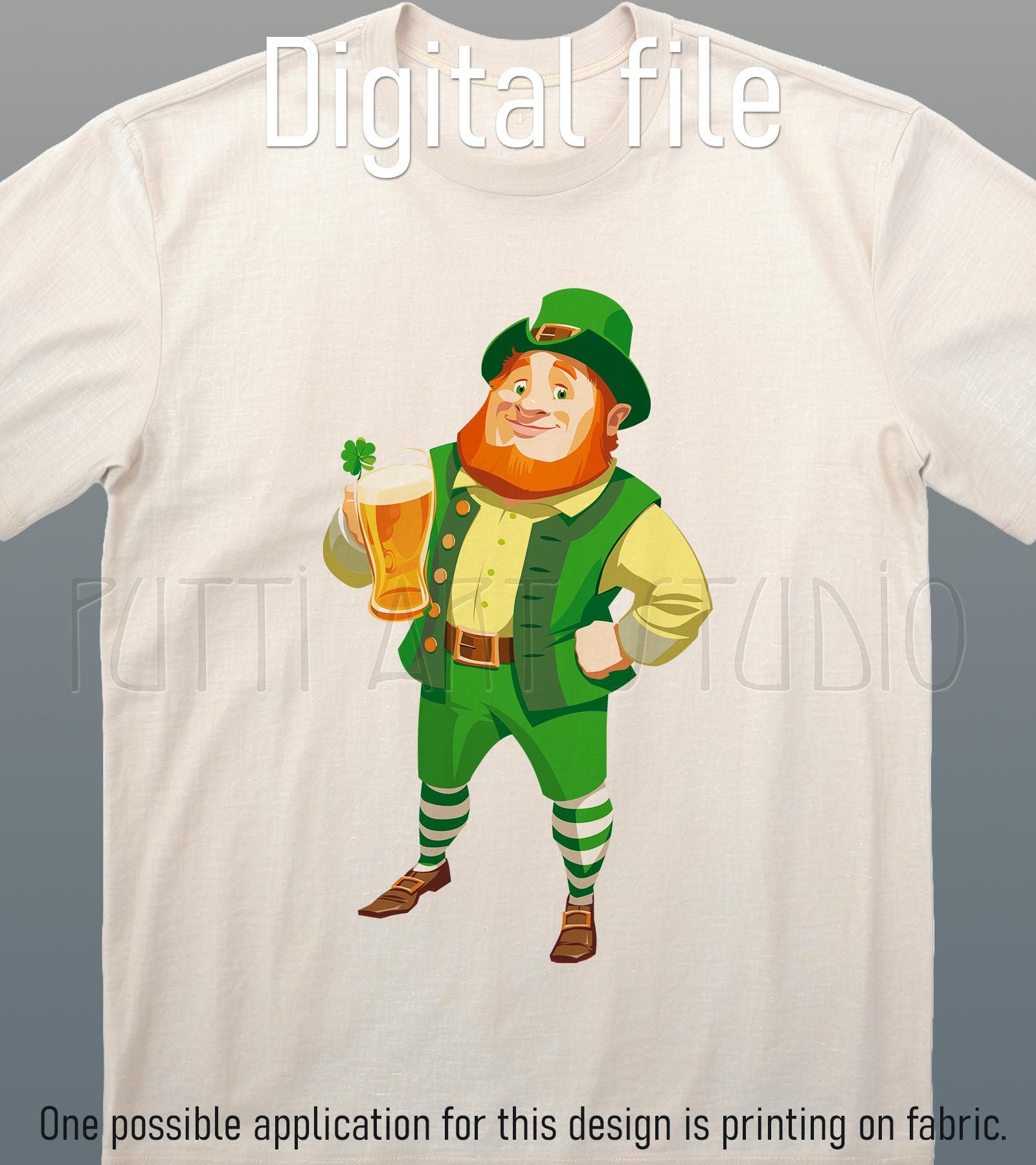 Maglietta Divertente Con Folletto Irlandese Per Uomo – Perfetta Per San Patrizio, Pub E Amanti Della Birra E Quadrifogli - Foto 4