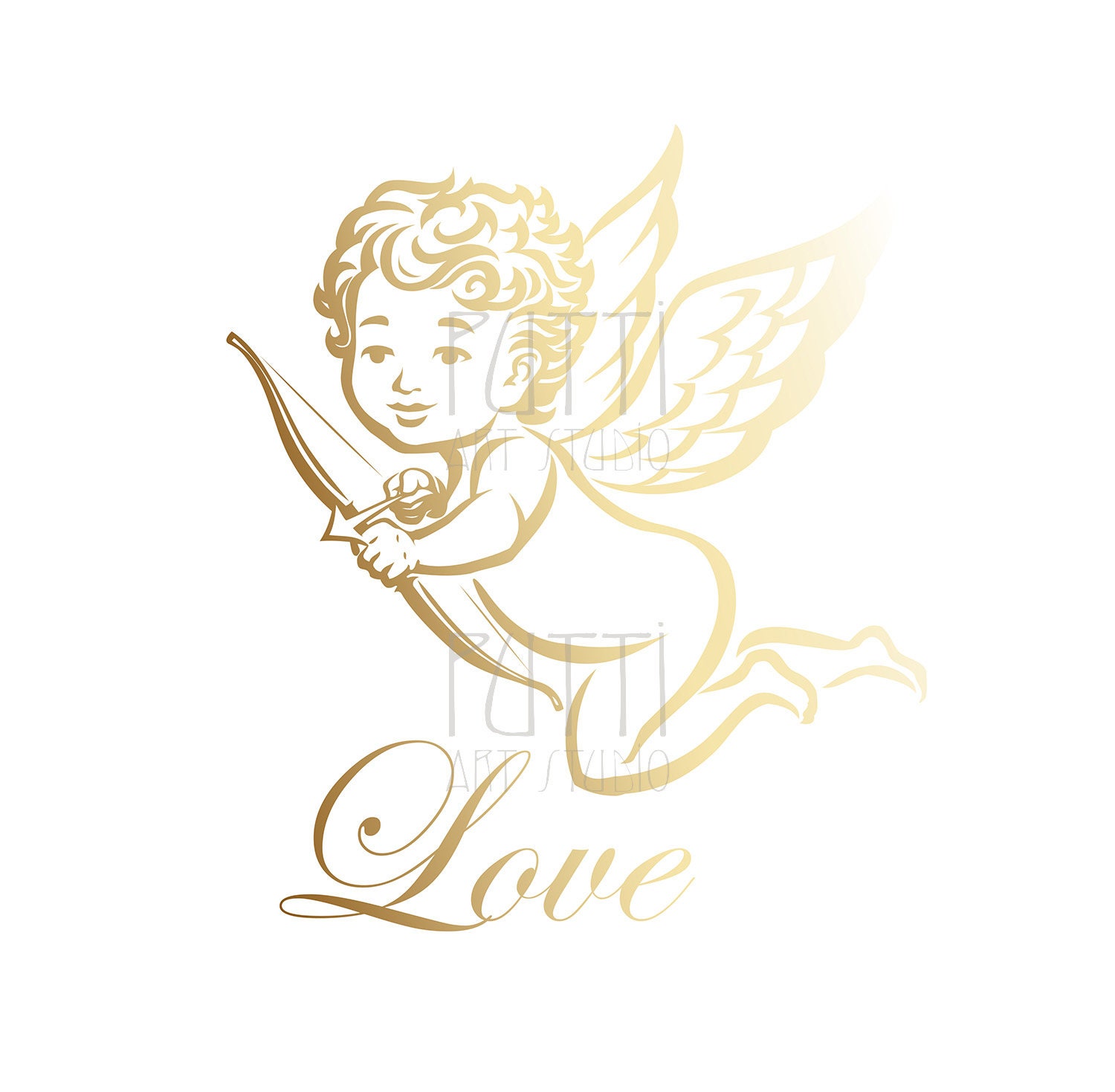 Cupidon Avec Arc Et Flèche Vecteurs libres de droits et plus d'images  vectorielles de Aile d'animal - Aile d'animal, Amour, Ange - iStock
