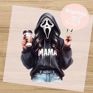 Scream Mama Bügelbild in verschiedenen Größen