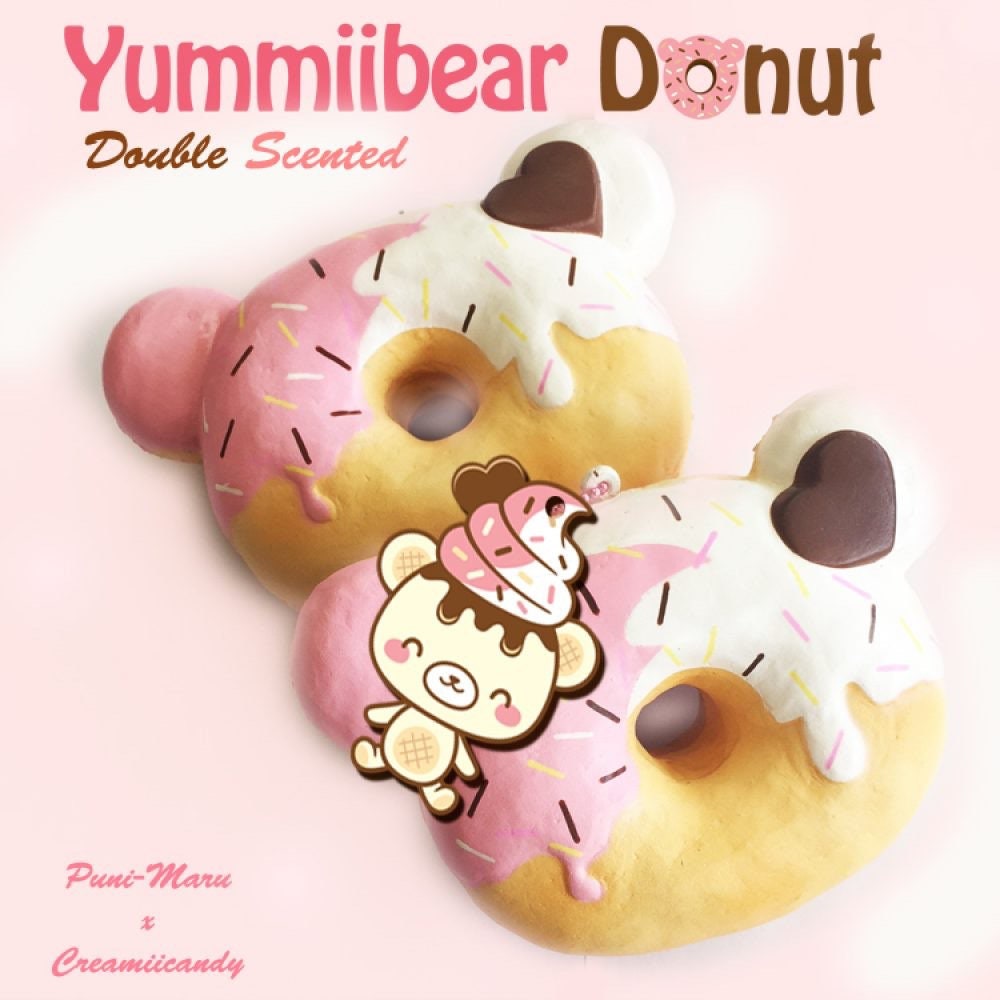Creamiicandy Yummiibear Donut Squishy | Licensed Squishy