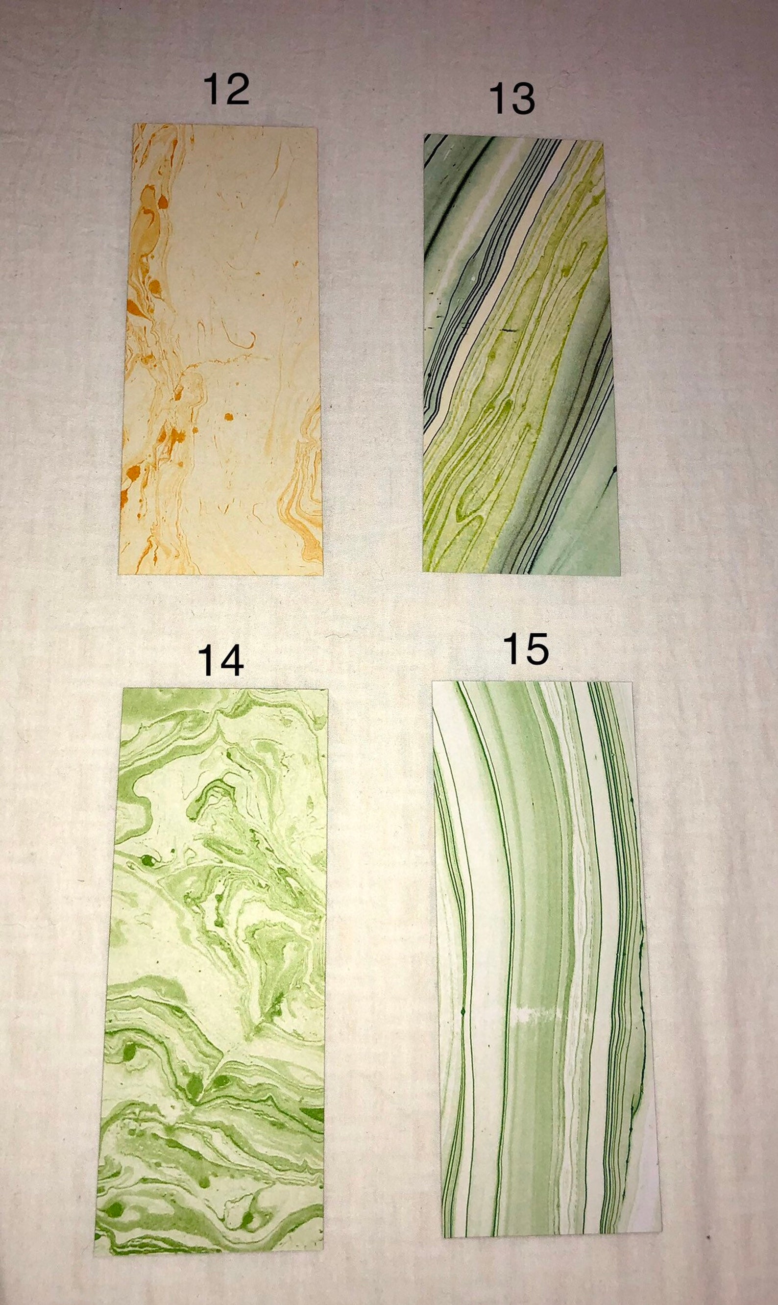 Laminated Marble Design Bookmark Laminated Bookmark Marble Etsy