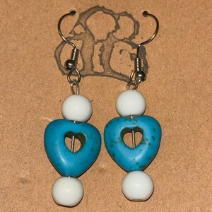 Dangling Heart Earrings
