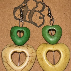 Dangling Heart Earrings
