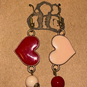 Dangling Heart Earrings