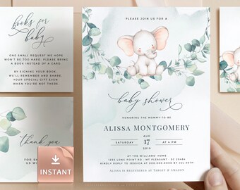 etsy baby shower invitations printable