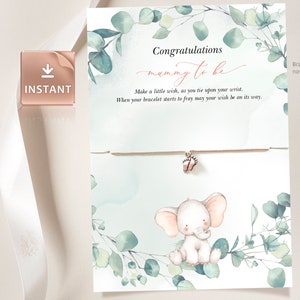JOY - Tarjeta de visualización de pulsera de deseos, un pequeño deseo de The Bump, inserto de pulsera de deseos, regalo de mamá para ser, nueva tarjeta de soporte de pulsera de regalo de mamá