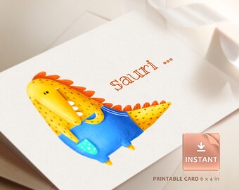 Tarjetas de lo siento divertidas, tarjetas de lo siento imprimibles, tarjetas de lo siento de dinosaurio divertido, tarjeta Dino imprimible, descarga digital de tarjetas, postales de dinosaurios feos