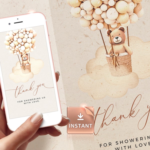 Electronic Thank You Cards for Baby Shower Etsy