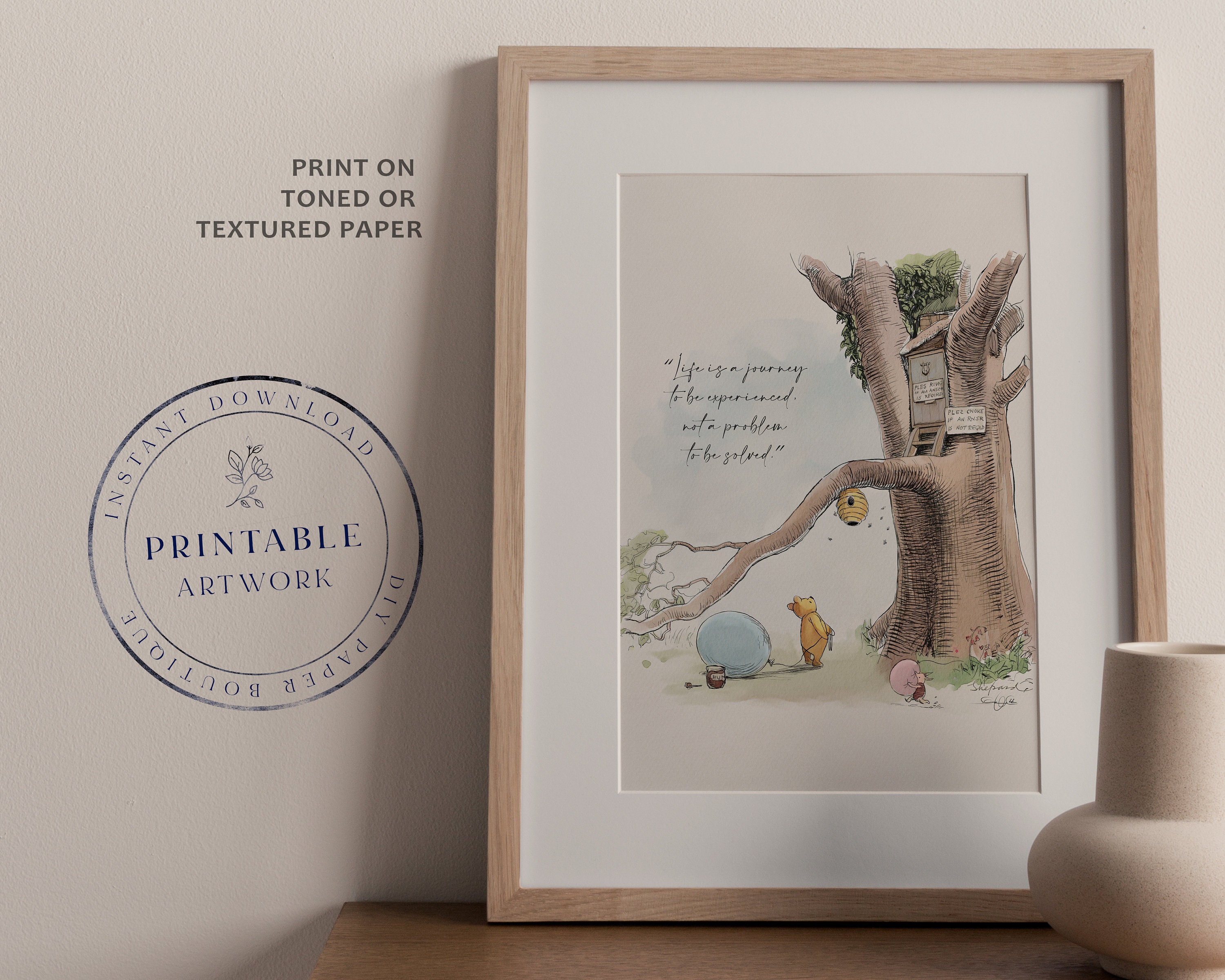 Winnie-the-pooh Quote Print: Classic Nursery Decor (digital Download ...