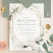 CLEO - Geometric Gold Bridal Shower Invitation, Bridal Shower Invites, Printable Bridal Shower Invitation, Bridal Shower Invitation Template