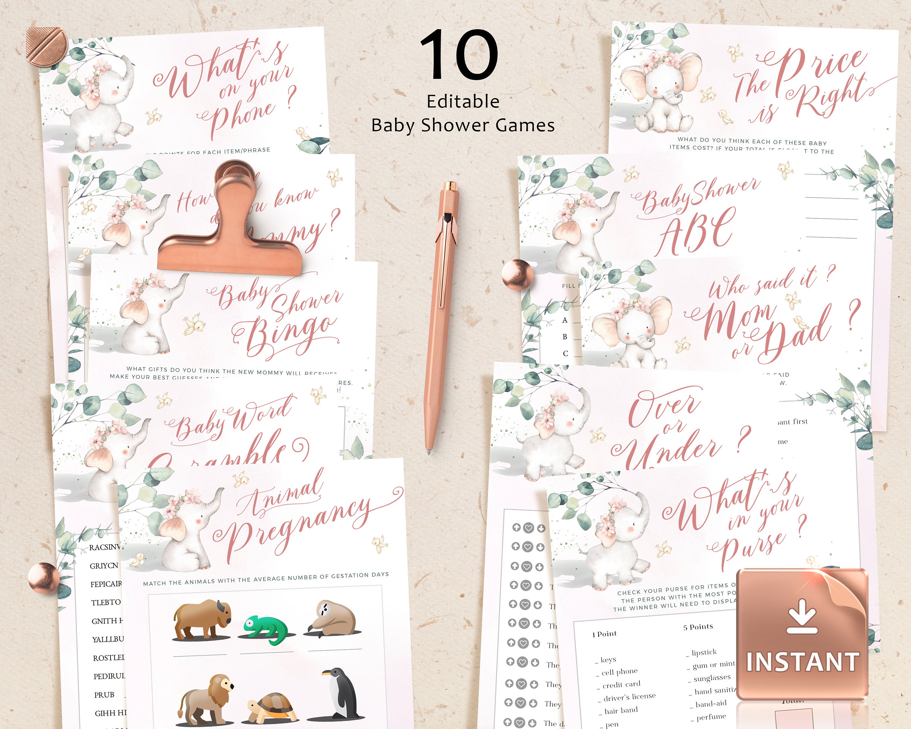 Party Supplies Virtual Baby Games Download Baby Shower Games DIY games