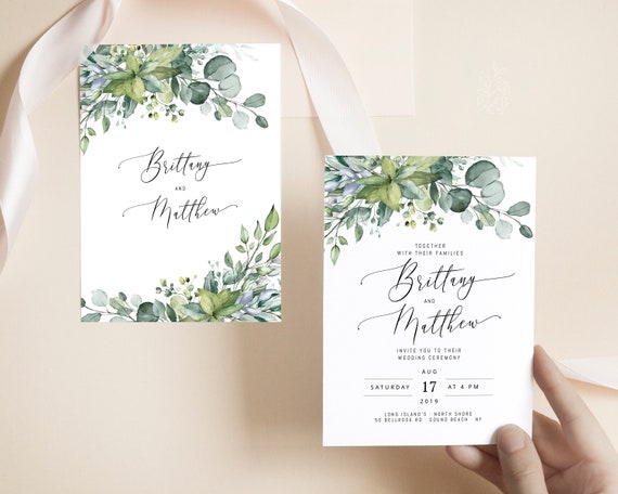 Editable Wedding Place Cards Template, Avery Wedding Name Cards, Greenery,  Instant Download, Eucalyptus, Printable Place Cards Rustic Boho 