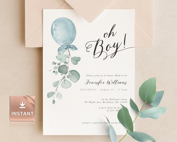 Oh hotsell boy invitations