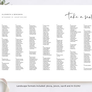 LYRIC - alfabetische minimalistische bruiloft zitplaatsen grafiek, zitplaatsen grafiek bruiloft zitplaatsen grafiek sjabloon bruiloft zitplaatsen lijst Board veranda zitplaatsen