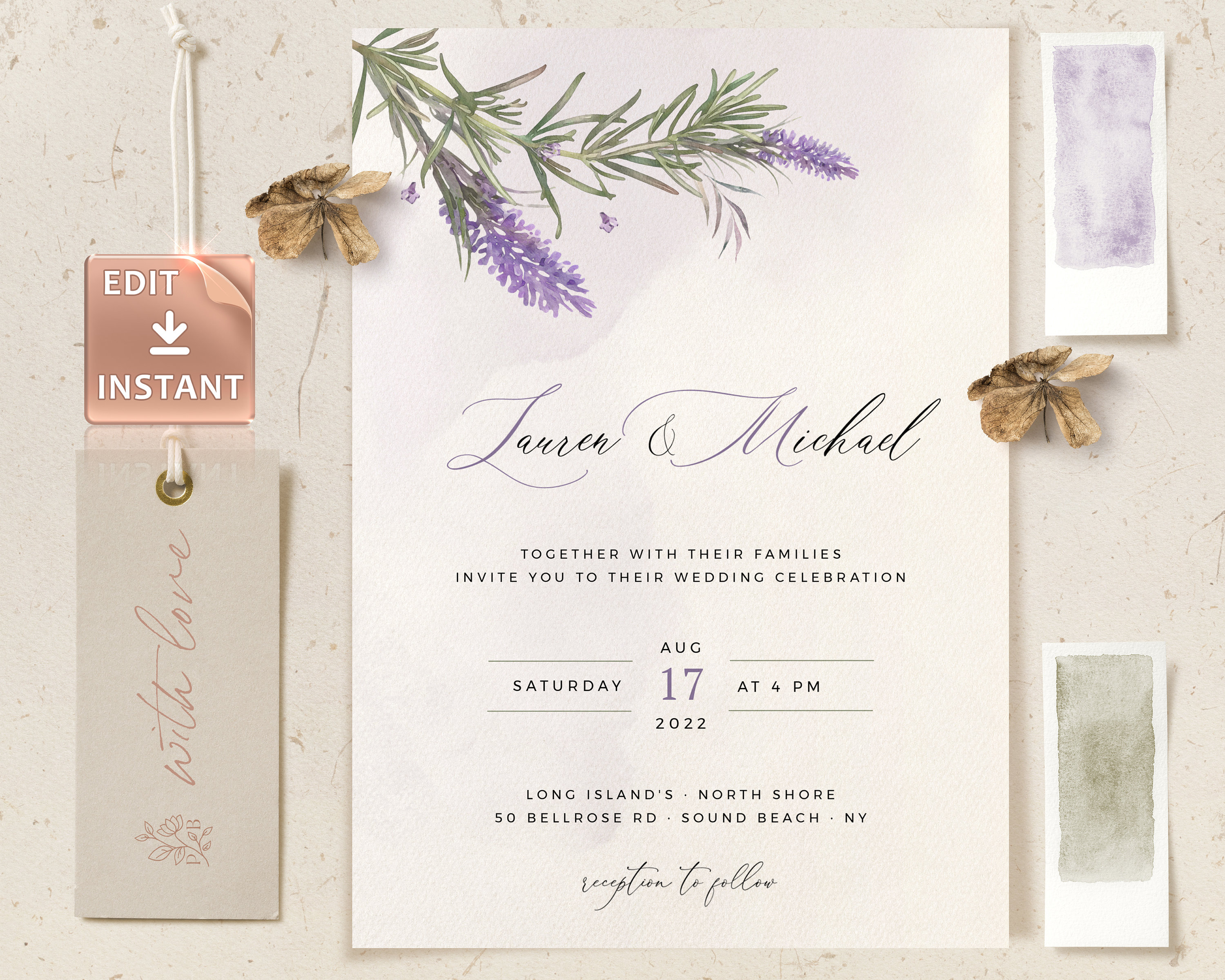 Lavender Rosemary Wedding