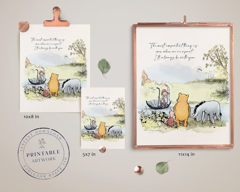 Pooh Quote Rivers Winnie the Pooh Classic Quote Print: Nursery Decor (digital Download ...
