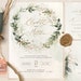 CLEO - Wedding Invitation Template, Boho Wedding Invite Template, Wedding Invitation, Invitation Template Download, Faux Gold Invite