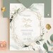 CLEO - Geometric Wedding Invitation Template, Boho Wedding Invite Template, Wedding Invitation Template Download Faux Gold Invite Suite Kit
