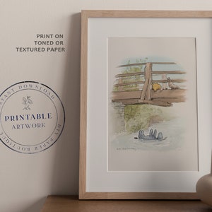 POOH - Druckbereites klassisches Zitat von Winnie-The-Pooh, Baby-Dusche, Geburtstagsfeier, Kinderzimmer-Dekorationskarten, 5x7 8x10 11x14 A.A. Milne