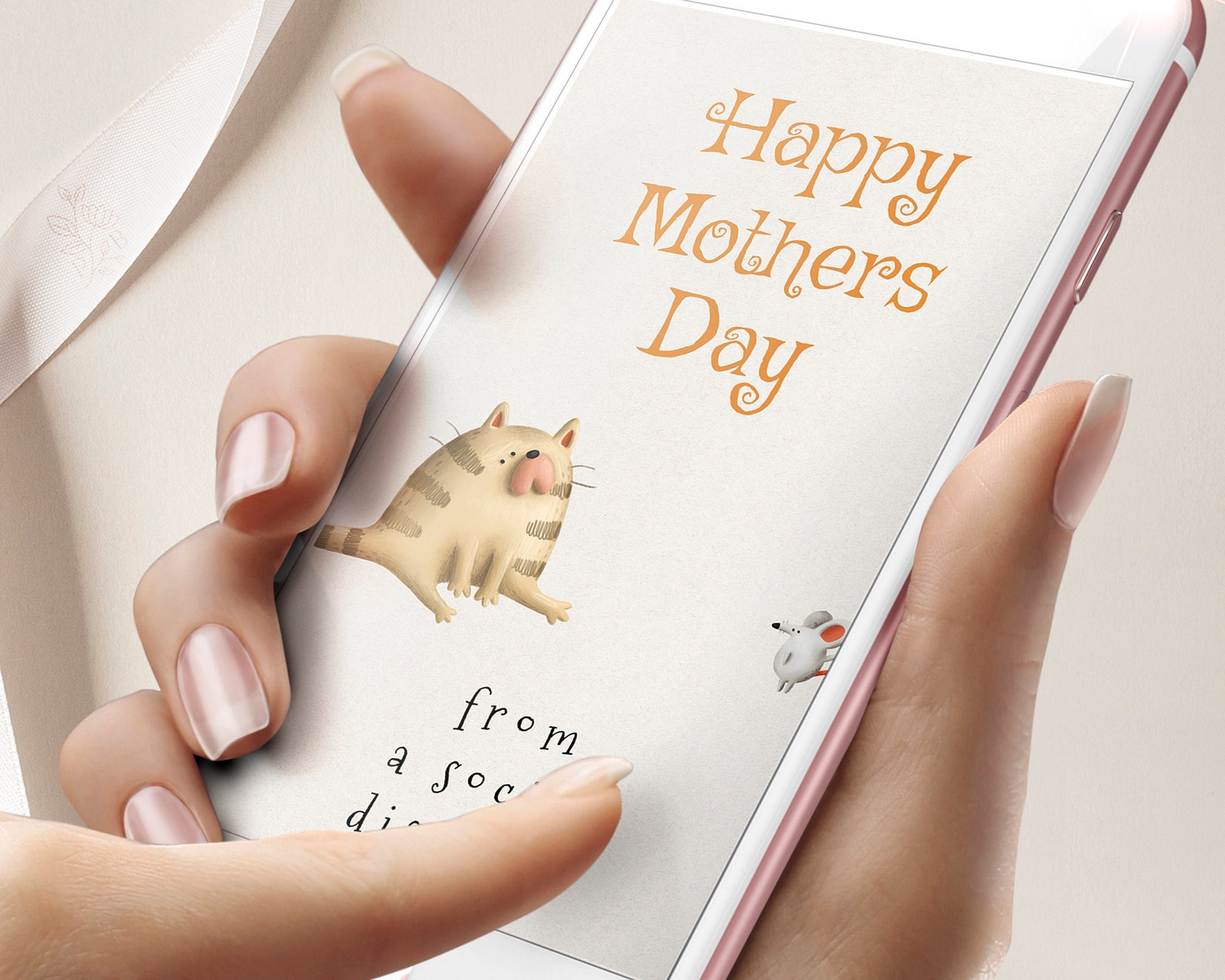 Mothers Day Card Electronic Smartphone Mothers Day Mothers Etsy