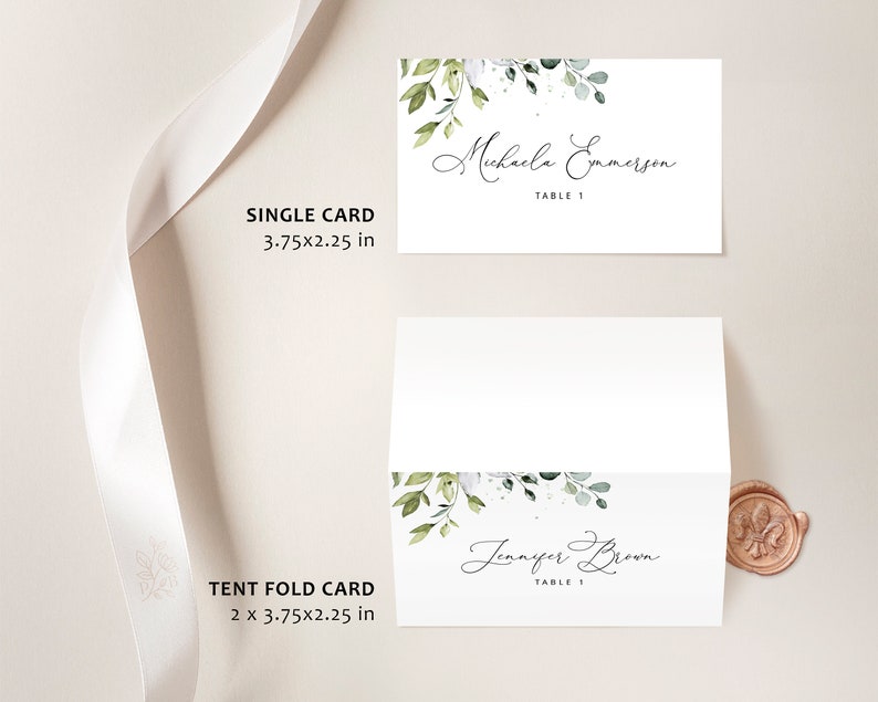 Editable Wedding Place Cards Template Avery Wedding Name Etsy