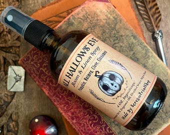 All Hallows' Eve Room&Linen Spray | Pumpkin Nutmeg Clove Cinnamon | 4oz