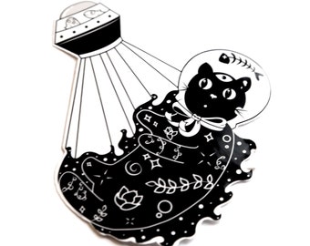Space Cadet Cat Sticker - Funny Kawaii Laptop Decal