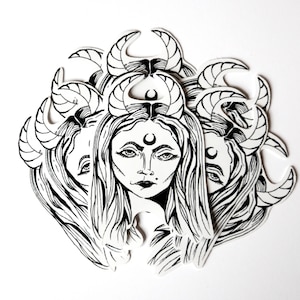 Herrin des bösen Aufkleber-Hexen-Sticker-Maleficent-Lilith Sabrina Sticker-Spooky Sticker-Gothic Sticker-Witchy Sticker-okult