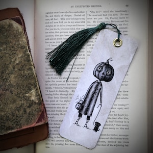 Trick or Treat Bookmark | Gloss | Pumpkin Jack o Lantern | Halloween | Witchy | Weird | Spooky Cute | Book Lover Gift | Book Accessories