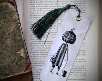 Pumpkin Jack O' Lantern Bookmark | Halloween Spooky Gift
