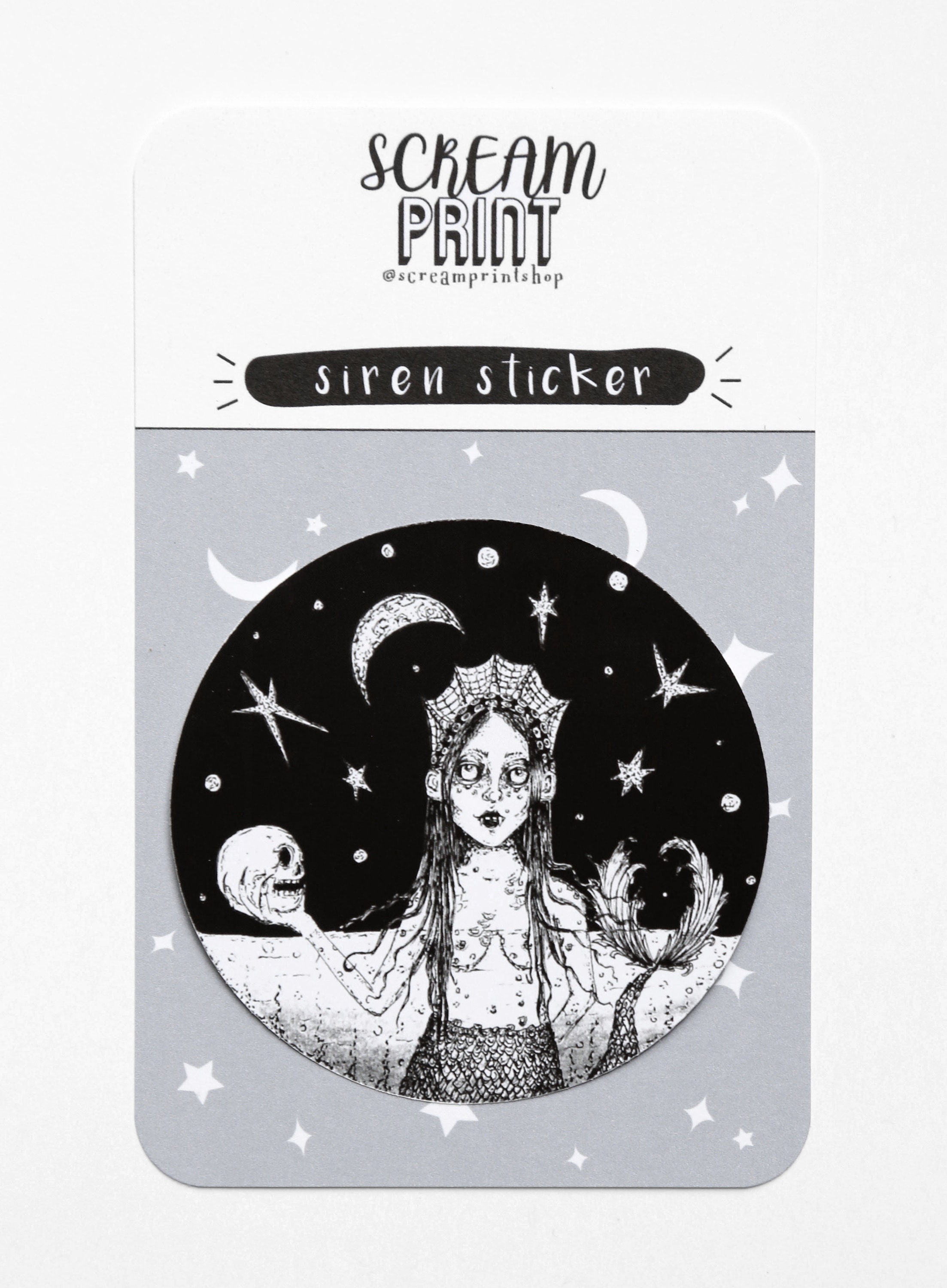Sirens Sticker Siren Sticker - Weatherproof Mermaid Decal, Sea Witch Art - Etsy