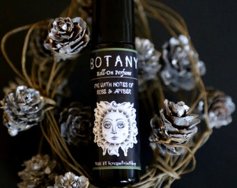 Botany Roll On Perfume, Fig Amber Rose, Alcohol Free, 10 ml