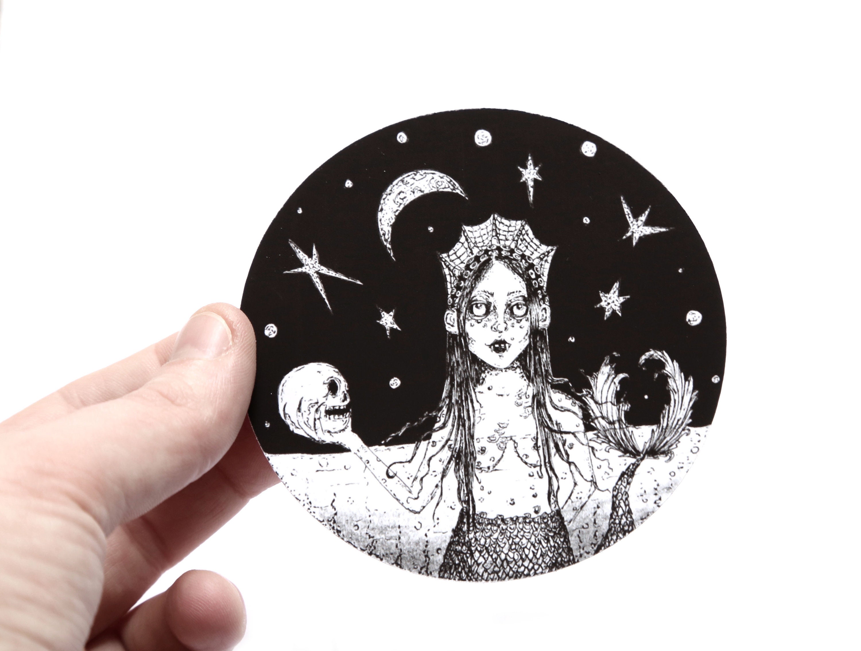 Sirens Sticker Siren Sticker - Weatherproof Mermaid Decal, Sea Witch Art - Etsy