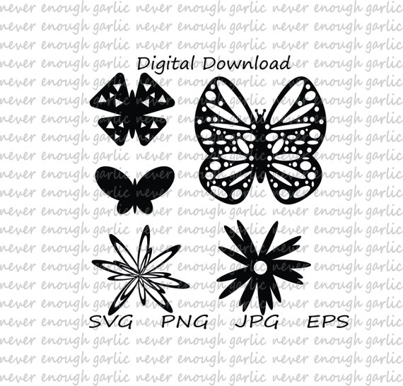 Download Butterfly Butterfly Svg Fairy Garden Svg Spring Svg Etsy PSD Mockup Templates