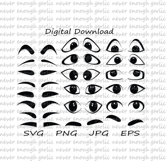 Download Eye Eye Svg Eye Svg File Eyebrows Svg Eyes Cutting Etsy