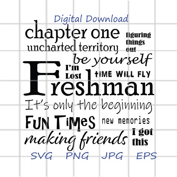 Freshman Svg Freshman High School High School Svg Be | Etsy