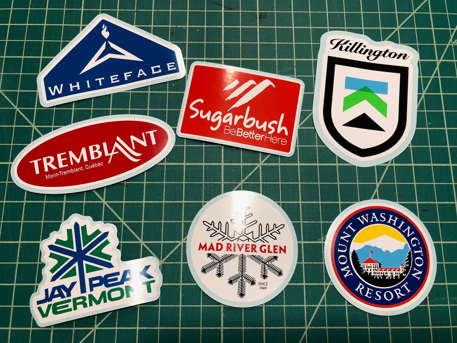 Northeast Ski Resort Decals Stickers for Water Bottle Helmet Etsy